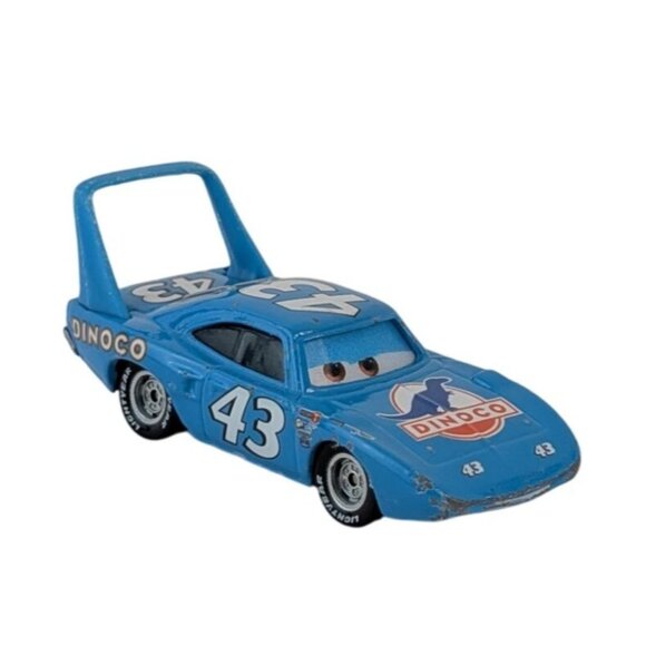 Disney Pixar Cars #43 The King Dinoco Plymouth Superbird Diecast Lenticular Eyes - Picture 1 of 7